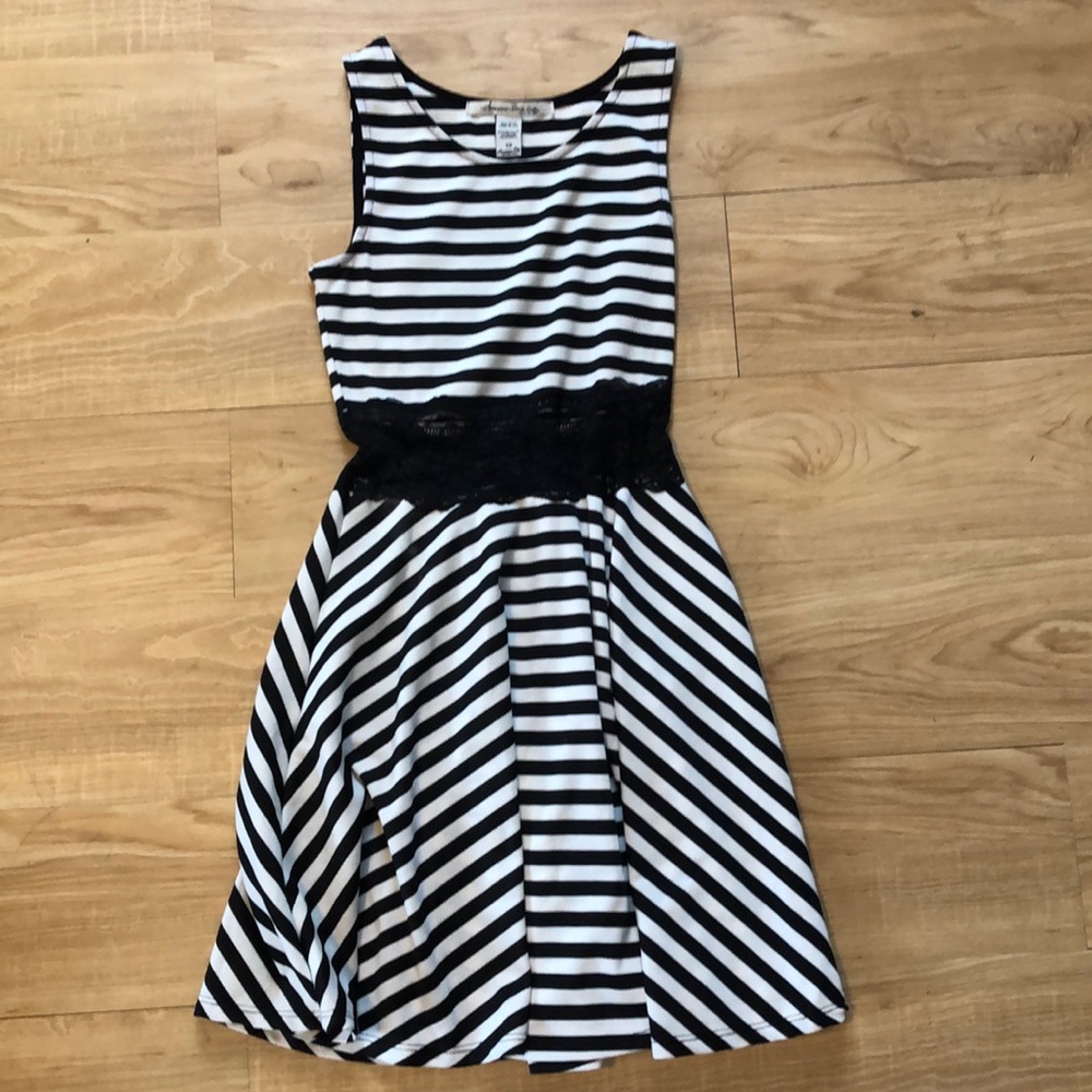 American Rag lace detail fit and flare dress